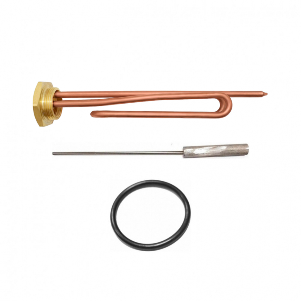 Комплект ТЭН 2кВт (2000Вт) RCT, резьбовой 42мм для Ariston, De Luxe, Real, Thermex + прокладка + анод, 20251K Комплект ТЭН 2кВт (2000Вт) RCT, резьбовой 42мм для Ariston, De Luxe, Real, Thermex + прокладка + анод, 20251K