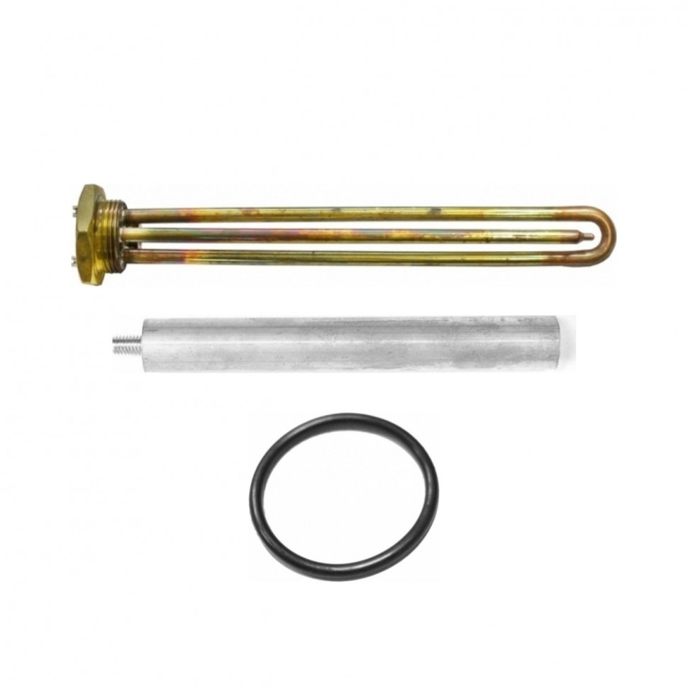 Комплект ТЭН 2кВт (2000Вт) RDT, резьбовой 42мм для Ariston, De Luxe, Real, Thermex + прокладка + анод, R182244K1 Комплект ТЭН 2кВт (2000Вт) RDT, резьбовой 42мм для Ariston, De Luxe, Real, Thermex + прокладка + анод, R182244K1