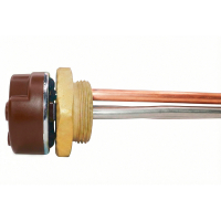 Комплект ТЭН для чугунной батареи отопления (радиатора) 1,5 кВт, нерж, D42, G1 1/4", L272мм, 220V, с терморегулятором, ИТАТЭН, 24068К